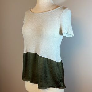 Alya Colorblock Short Sleeve Blouse